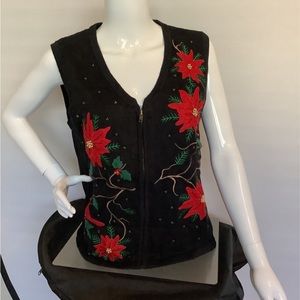 ✨Sarah Bentley✨Sweater Vest✨ Poinsettia‘s✨